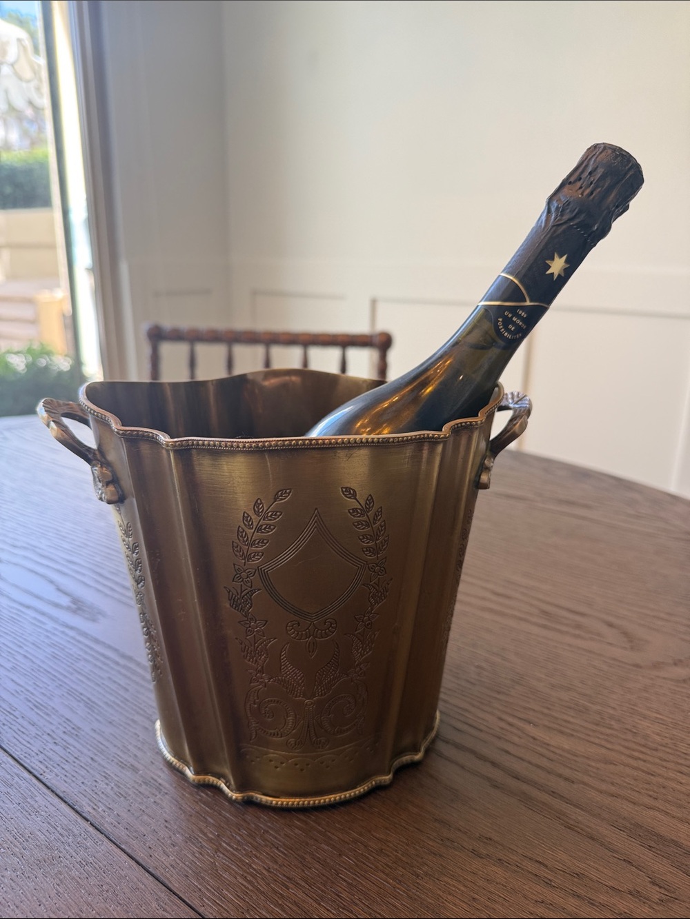 Brass champagne bucket - Picture 4 of 4